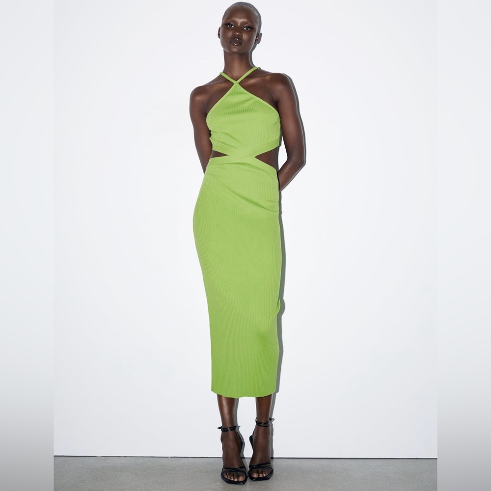 Zara Cut Out Rib Dress